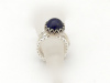zilver, 2 aanschuifringen en ring met lapis lazuli