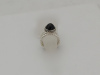 zilver, 2 aanschuifringen en ring met onyx